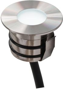 EVN Lichttechnik EVN LED Bodeneinbau, rund, EDS / Alu, IP65, 12V/DC, 0,6W, 6000K, 38lm, Edelstahl Aluminium (441510)