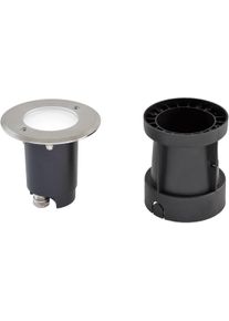 EVN Lichttechnik EVN TALPA LED Bodeneinbau, rund, schwenkbar, Edelstahl/Alu, inkl. Leuchtmittel, IP67, 230V, 4,6W, 4000K, 390lm, Edelstahl (679235504)