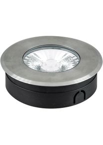 EVN Lichttechnik EVN LED Bodeneinbau, rund, EDS / alu, IP67, 24V/DC, 9W, 3000K, 1081lm, Edelstahl Aluminium (PCB67240902)