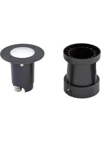 EVN Lichttechnik EVN TALPA LED Bodeneinbau, rund, schwenkbar, Edelstahl/Alu, inkl. Leuchtmittel, IP67, 230V, 4,6W, 4000K, 390lm, anthrazit (679235A504)