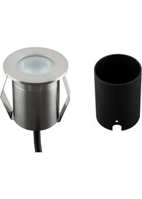 EVN Lichttechnik EVN LED Bodeneinbau, rund, EDS, IP65, 220-240V, 2W, 6000K, 90lm, edelstahl (652110)