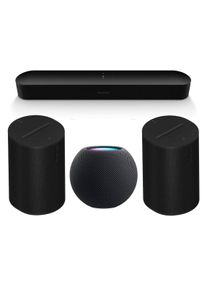 Sonos Entertainment Set - Beam Gen 2 + Era 100 - 2 Pack + Apple HomePod Mini