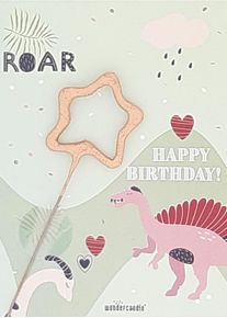 Dinosaur födelsedag Wonder Card