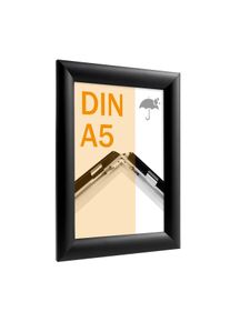 1 Snap frame A5, waterproof, black, aluminium