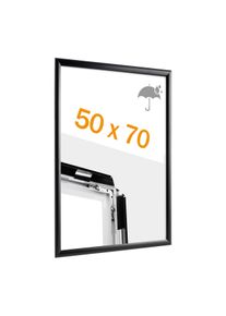 1 Snap frame B2, waterproof, black, aluminium