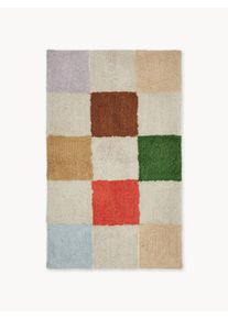 Oyoy Living Design Tapete para crianças artesanal Chess Multicolor Algodão L 48 x C 80 cm (tamanho XXS)
