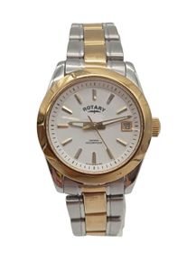 Rotary Watch With Metal Strap Women, One Size, silver-colored