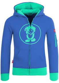 Trollkids Sweatvest "Sortland" blauw/groen - 68% | Maat: 92 |