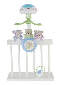 Fisher-Price® Mobile »3In1 Traumbärchen Mobile«, Mit Sternen-Projektion An Die Zimmerdecke bunt, Kinderbett-Mobile mit Melodien, Schlafliedern und...