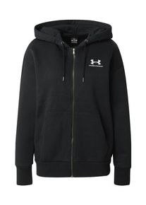 Under Armour Sportsweatjacke 'Essential' Damen schwarz / weiß Größe XS