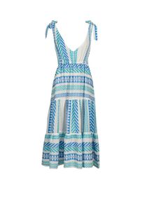 South Beach Dames Jurk aqua / lichtblauw / wit 36