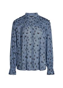 Bruuns Bazaar Dames Blouse marine / olijfgroen / zwart XS