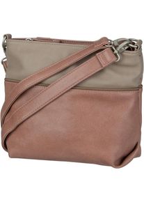 Zwei Umhängetasche 'Mademoiselle' Damen dunkelbeige / altrosa Größe One Size