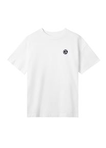F4NT4STIC T-Shirt 'Soccer Bestickt' Damen schwarz / offwhite Größe L
