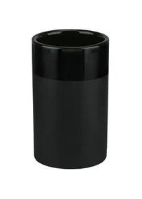 Kleine Wolke Zahnputzbecher , Schwarz , Keramik , Farbverlauf , 11.2 cm , Badaccessoires, Zahnputzbecher