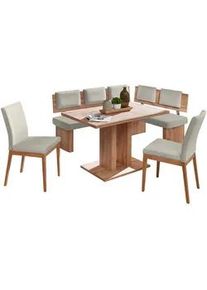 Cantus Eckbankgruppe , Eichefarben, Sandfarben , Textil, Holzwerkstoff , eckig , Stoffauswahl, seitenverkehrt erhältlich, in verschiedenen Holz-Dekoren erhältlich , Esszimmer, Bänke, Eckbankgruppen
