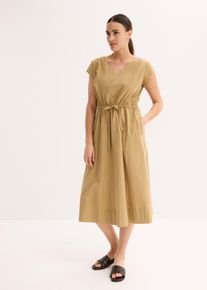 Robe en popeline de coton - marron - taille 44 avec coton - bonprix