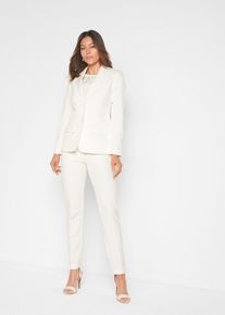 Tailleur pantalon (ens. 2 pces) - blanc - taille 44 - bonprix