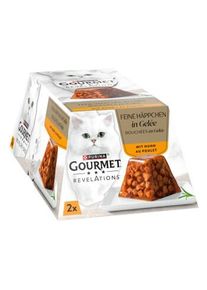 GOURMET Nassfutter Katze, Adult, Revelations, in Gelee, Huhn 24x57 g