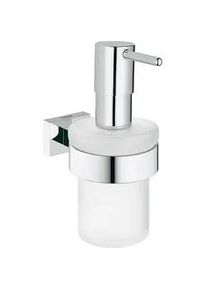 Seifenspender mit Wandhalter Grohe Essentials Cube, chrom - 40756001