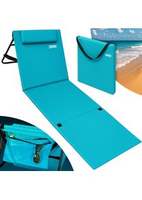 Detex Mata plażowa turkusowa 158x56x46cm wyściełana