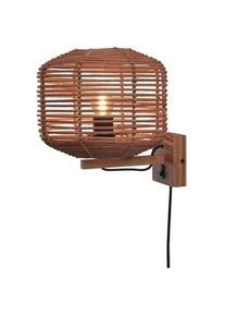 Good & Mojo Wandleuchte , Naturfarben , 30x25x25 cm , LED-Leuchtmittel austauschbar , Lampen & Leuchten, Innenbeleuchtung, Spots & Strahler, Wandstrahler