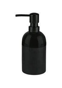 Kleine Wolke Seifenspender , Schwarz , Keramik , Farbverlauf , 17.4 cm , Spender problemlos zum Nachfüllen , Badaccessoires, Seifenspender