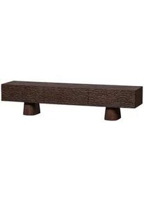 Woood Livetastic Lowboard , Walnussfarben , Holz , Mangoholz , 3 Schubladen , 180x40x40 cm , stehend , Holzmöbel, Wohnwände Holz, Lowboards Holz