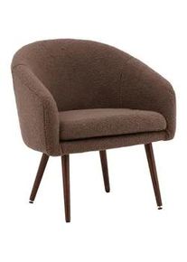 Livetastic Sessel , Braun , Metall, Textil , 68x75x63 cm , abwischbar , Wohnzimmer, Sessel, Sonstige Sessel