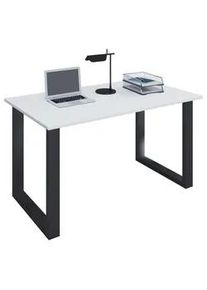 Vcm Mid.you Schreibtisch , Schwarz, Weiß , Holzwerkstoff , rechteckig , U-Form , 80x76x140 cm , in verschiedenen Holz-Dekoren erhältlich , Büromöbel, Schreibtische, Schreibtische