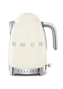 Smeg KLF04CREU rýchlovarná kanvica, 1, 7 l (7 šálok), 2400 W, štýl 50. rokov, riadenie teploty, 7 programov, krémová