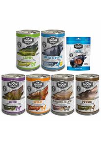 Moon Ranger Probierpaket Nassfutter 6x400g + Snack 100g