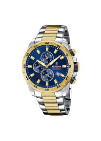 Festina Montre à affichage analogique Homme or, argent taille One Size