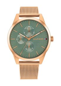 Tommy Hilfiger Uhr 'CAMILLE' Damen rosegold / pastellgrün Größe One Size