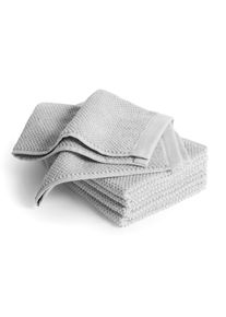 Herzbach home Heren Handdoek grijs 30x50 cm