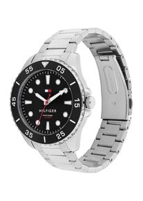 Tommy Hilfiger Heren Analoog horloge 'OCEANIC' rood / zwart / zilver One Size