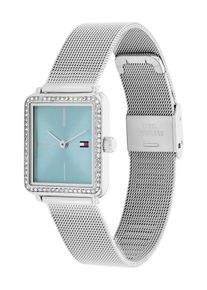 Tommy Hilfiger Uhr 'TEA TANK' Damen hellblau / silber Größe One Size