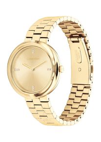 Calvin Klein Montre à affichage analogique 'TWISTED BEZEL' Femme or taille One Size