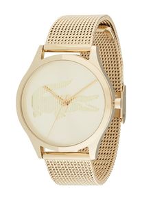 Lacoste Uhr 'CROCODELLE' Damen creme / gold Größe One Size