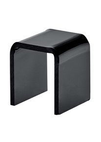 1 Acrylic U stand, black 30 x 30 x 30 mm, acrylic (PMMA)