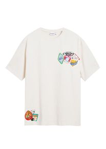 Desigual Heren Shirt geel / groen / oranje / wit S