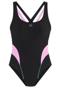 active by Lascana LASCANA ACTIVE Športové jednodielne plavky Ženy čierna / biela XXXL