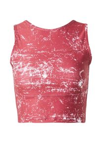 NEBBIA Sporttop 'ROUGH GIRL' Damen cranberry / schwarz / weiß Größe XS