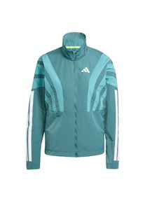 adidas Performance Sportjacke 'Adizero' Damen türkis / petrol / weiß Größe 4XS