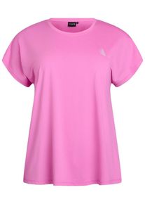 Active by Zizzi T-shirt 'ABASIC' Damen pink Größe XL/XXL