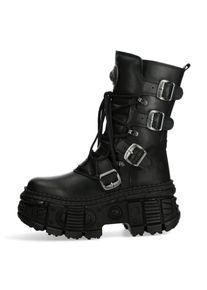 New Rock Dames Veterlaarsjes 'WALL373-S5' zwart 36
