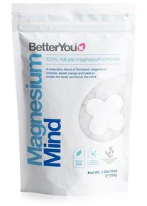 BetterYou Magnesium Bath Flakes Mind - Badezusatz, 750 g Beutel