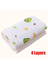 Baby Bath Towel Boy Girl Cotton Blanket For Newborn Bathrobe 4-Layer Gauze Washcloth Infant Swaddle