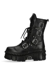 New Rock Dames Veterlaarsjes zwart 36