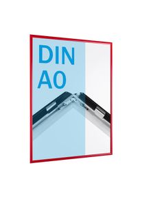10 Stuks - Kliklijsten, aluminium, A0 rood | in verstek